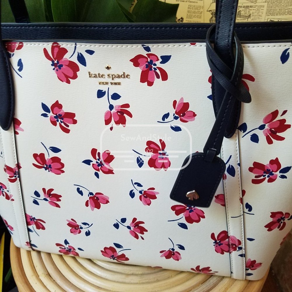 Kate Spade NWT Cara Garden Toss Large Tote Floral - Picture 6 of 11